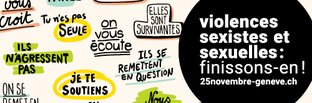 Chêne-Bourg soutient la campagne 25 novembre-Genève : "Violences sexistes et sexuelles : finissons-en !"